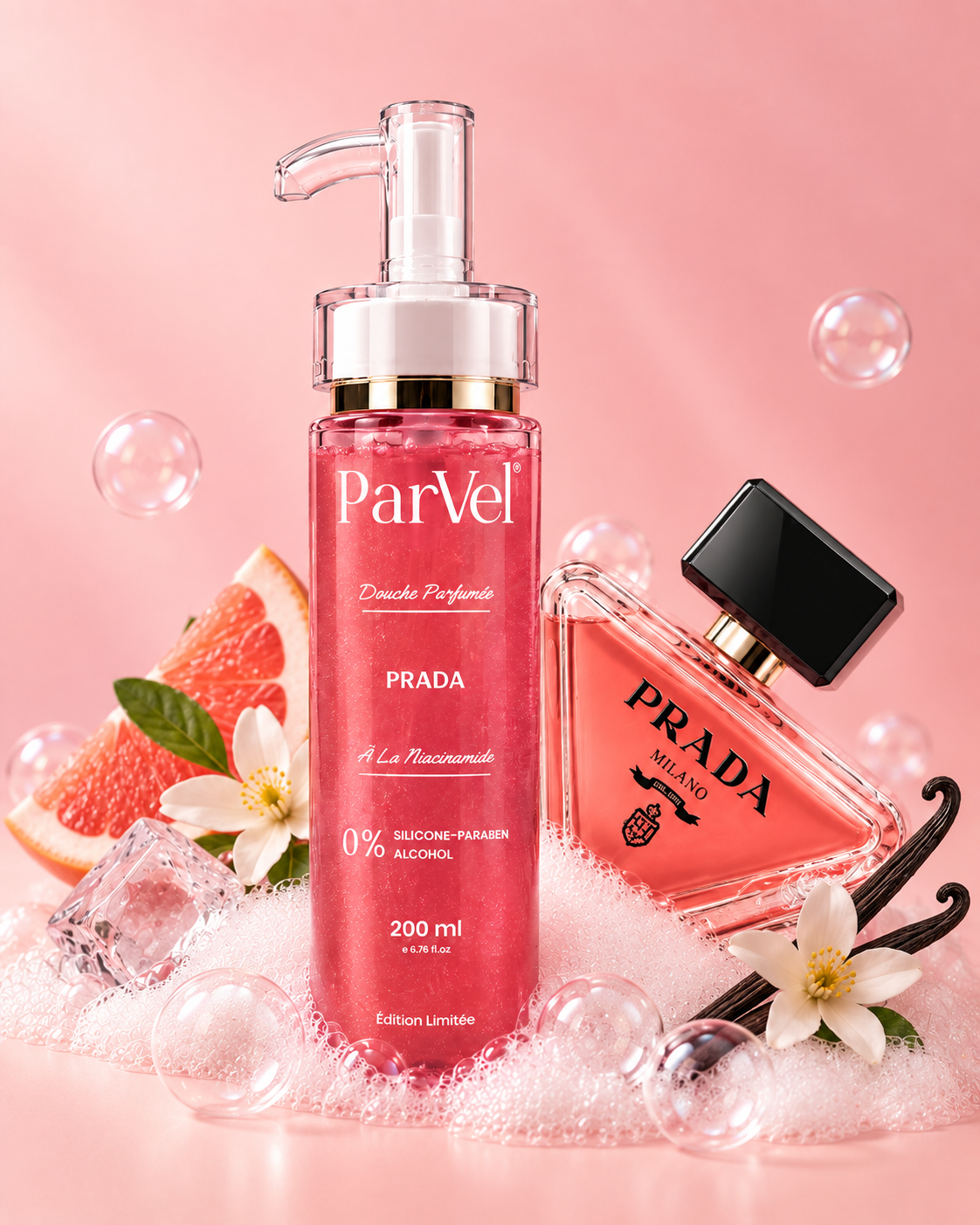 Parvel Gel Douche Parfumé - Prada paradox