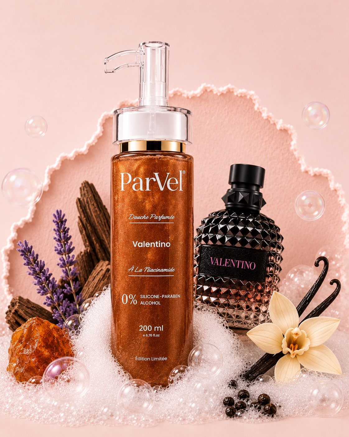 ParVel - Pack de 4 Gels Douches Parfumés